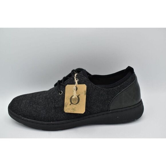 Born Mens Size 13 Marcus Dark Grey Wool Fabric Lace Up Casual Shoes Sneakers - Picture 5 of 11